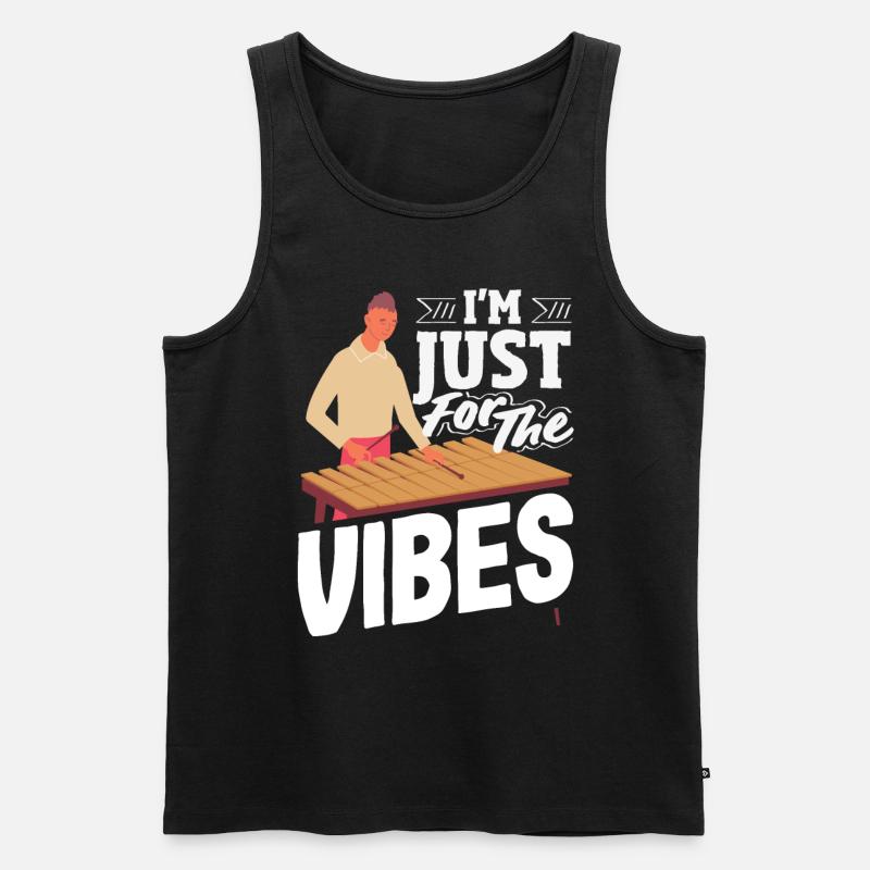 Vibraphon-musikinstrument - Männer Premium Bio Tank Top - Schwarz