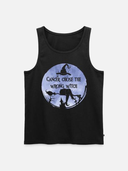 Cancer Witch Periwinkle Esophagus - Men's Premium Organic Tank Top - black