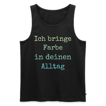 I Bring Paint Painter Dad Varnisher - Men's Premium Organic Tank Top - black - Front - AI Model Male 178 light (178cm)