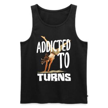 Cool Wheel Stroke Gymnastics Gymnastics - Men's Premium Organic Tank Top - black - Front - Michal (187cm)