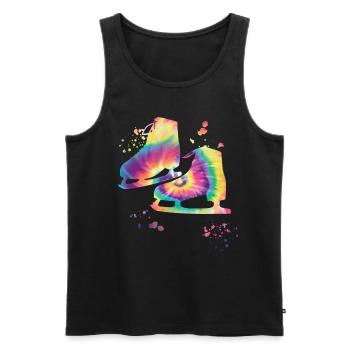 Figure Skating Ice Skating Figure Skating - Men's Premium Organic Tank Top - black - Front - Michal (187cm)