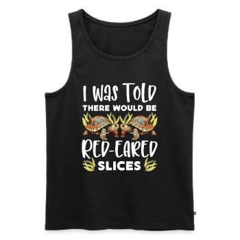 Red-eared turtle lovers - Men's Premium Organic Tank Top - black - Front - Michal (187cm)