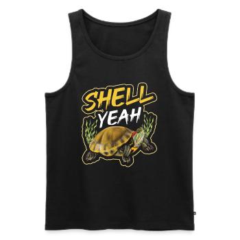 Red-eared turtle lovers - Men's Premium Organic Tank Top - black - Front - Michal (187cm)