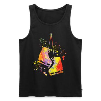 Figure Skating Ice Skating Figure Skating - Men's Premium Organic Tank Top - black - Front - Michal (187cm)