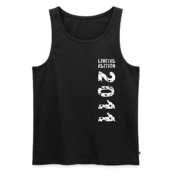 2011 Geburtstag Geschenkidee Vintage Edition 2011 - Männer Premium Bio Tank Top - Schwarz - Vorne - Michal (187cm)