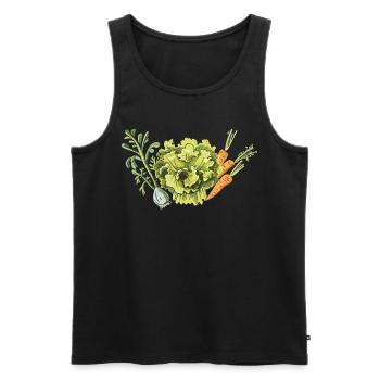 Permakultur Lebensmittel Compost - Männer Premium Bio Tank Top - Schwarz - Vorne - AI Model Male 178 light (178cm)