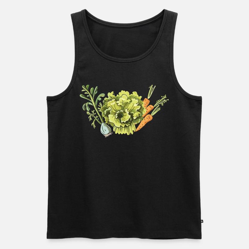 Permakultur Lebensmittel Compost - Männer Premium Bio Tank Top - Schwarz