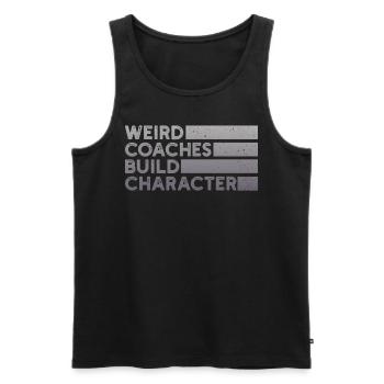 Strange coaches form character coaches - Men's Premium Organic Tank Top - black - Front - Michal (187cm)