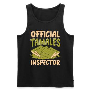 Cuisine mexicaine Tamale - Débardeur bio Premium Homme - noir - Devant - Michal (187cm)