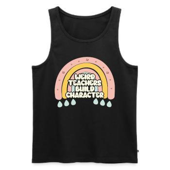 Weird Teachers Funny School Teachers - Men's Premium Organic Tank Top - black - Front - Michal (187cm)