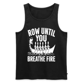 Lustiges Drachenboot-paddel - Männer Premium Bio Tank Top - Schwarz - Vorne - Michal (187cm)