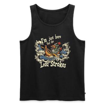 Lustiges Drachenboot-paddel - Männer Premium Bio Tank Top - Schwarz - Vorne - Michal (187cm)