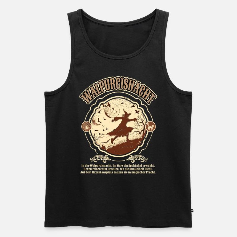 Gothic Hexen Geschenkidee okkulter - Männer Premium Bio Tank Top - Schwarz