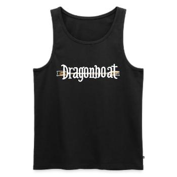 Lustiges Drachenboot-paddel - Männer Premium Bio Tank Top - Schwarz - Vorne - Michal (187cm)