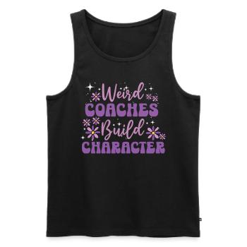 Strange coaches form character coaches - Men's Premium Organic Tank Top - black - Front - Michal (187cm)