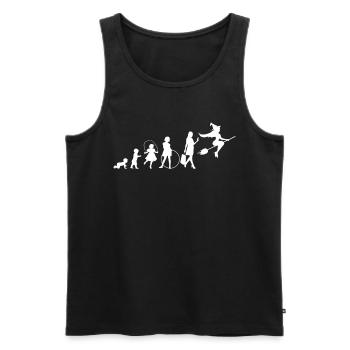 Mystisches Gothic Okkult Witch Halloween - Männer Premium Bio Tank Top - Schwarz - Vorne - AI Model Male 178 light (178cm)
