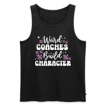 Weird Coaches Make Up Character Coach - Men's Premium Organic Tank Top - black - Front - Michal (187cm)