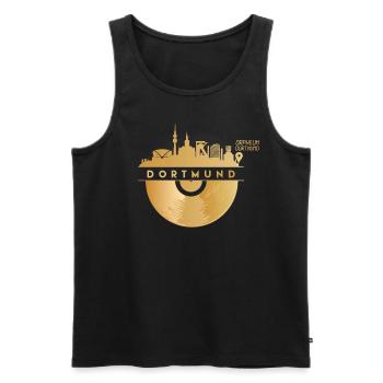 Dortmund Discotheque 80s 90s Music - Men's Premium Organic Tank Top - black - Front - Michal (187cm)