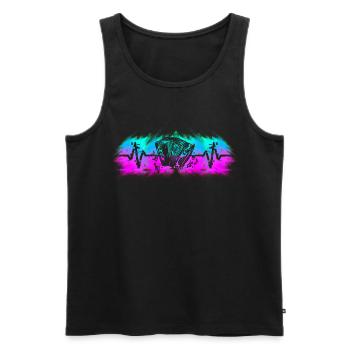 Accordion Players Harmonica Musicians - Men's Premium Organic Tank Top - black - Front - Michal (187cm)