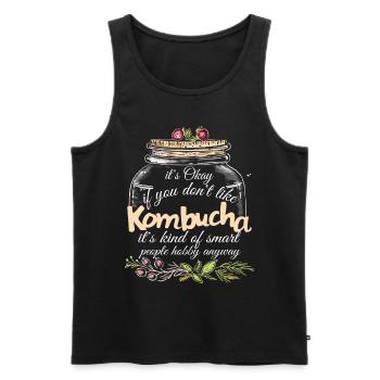 Kombucha Maker Kombucha Tee liebhaber - Männer Premium Bio Tank Top - Schwarz - Vorne - AI Model Male 178 light (178cm)