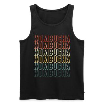 Kombucha Maker Kombucha Tee liebhaber - Männer Premium Bio Tank Top - Schwarz - Vorne - AI Model Male 178 light (178cm)