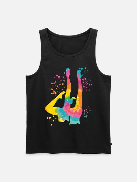 Artistic Swim Team Synchronized Swimming - Men's Premium Organic Tank Top - black