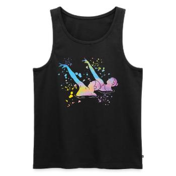 Artistic Swim Team Synchronschwimmen - Männer Premium Bio Tank Top - Schwarz - Vorne - AI Model Male 178 light (178cm)