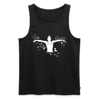 Artistic Swim Team Synchronschwimmen - Männer Premium Bio Tank Top - Schwarz - Vorne - AI Model Male 178 light (178cm)