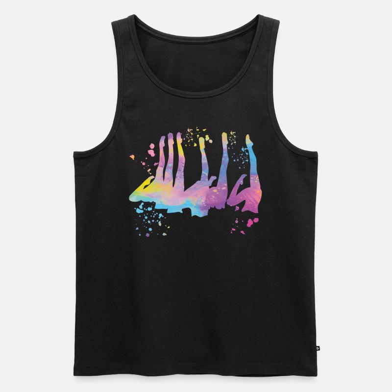 Artistic Swim Team Synchronschwimmen - Männer Premium Bio Tank Top - Schwarz