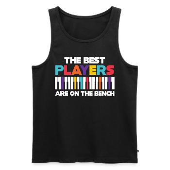 Les meilleurs joueurs Pianiste Pianiste - Débardeur bio Premium Homme - noir - Devant - Michal (187cm)