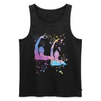 Artistic Swim Team Synchronschwimmen - Männer Premium Bio Tank Top - Schwarz - Vorne - AI Model Male 178 light (178cm)
