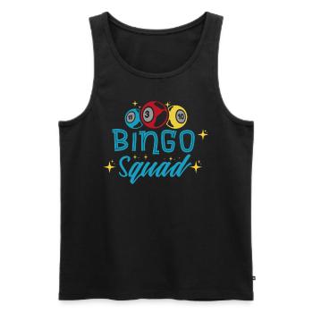 Bingo Player Bingo Game Bingo Game Games Bingo - Men's Premium Organic Tank Top - black - Front - AI Model Male 178 light (178cm)