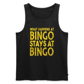 Bingo Player Bingo Game Bingo Game Games Bingo - Men's Premium Organic Tank Top - black - Front - AI Model Male 178 light (178cm)