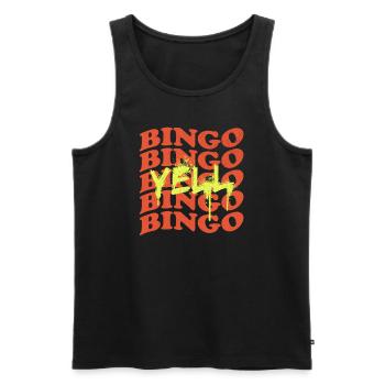 Bingo Player Bingo Game Bingo Game Games Bingo - Men's Premium Organic Tank Top - black - Front - AI Model Male 178 light (178cm)