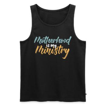 La maternité est mon ministère - Débardeur bio Premium Homme - noir - Devant - AI Model Male 178 light (178cm)