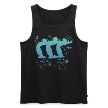 Artistic Swim Team Synchronschwimmen - Männer Premium Bio Tank Top - Schwarz - Vorne - AI Model Male 178 light (178cm)