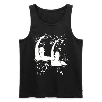 Artistic Swim Team Synchronschwimmen - Männer Premium Bio Tank Top - Schwarz - Vorne - AI Model Male 178 light (178cm)