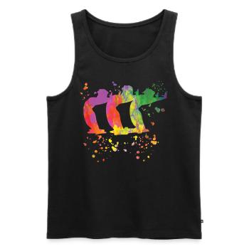 Artistic Swim Team Synchronschwimmen - Männer Premium Bio Tank Top - Schwarz - Vorne - AI Model Male 178 light (178cm)