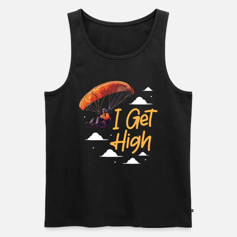 Flugschirm motorschirm paramotoring - Männer Premium Bio Tank Top - Schwarz