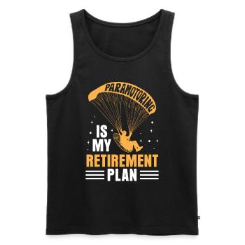 Paramotoring paramotoring - Men's Premium Organic Tank Top - black - Front - AI Model Male 178 light (178cm)