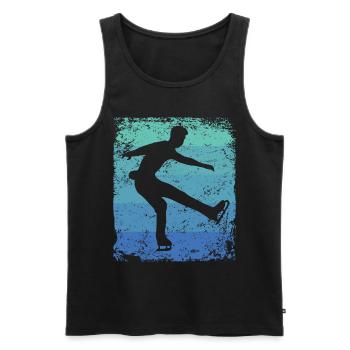 Figure Skating Figure Skating Ice Skating - Men's Premium Organic Tank Top - black - Front - Michal (187cm)