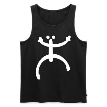 Coqui Frog Symbol Taino Boricua Puerto - Men's Premium Organic Tank Top - black - Front - AI Model Male 178 light (178cm)