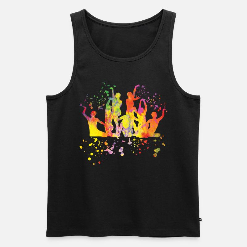 Artistic Swim Team Synchronschwimmen - Männer Premium Bio Tank Top - Schwarz