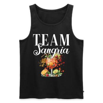 Cocktail Barkeeper Team Sangria - Männer Premium Bio Tank Top - Schwarz - Vorne - Michal (187cm)