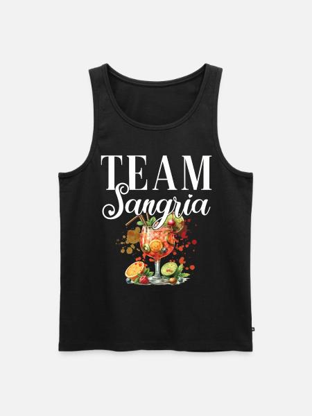 Cocktail Bartender Team Sangria - Men's Premium Organic Tank Top - black
