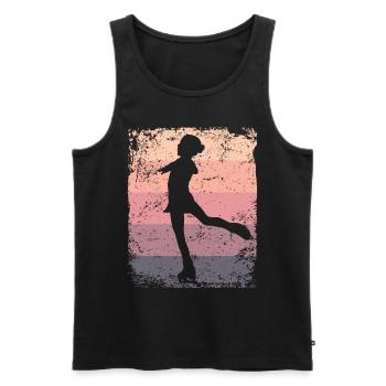 Figure Skating Figure Skating Ice Skating - Men's Premium Organic Tank Top - black - Front - Michal (187cm)