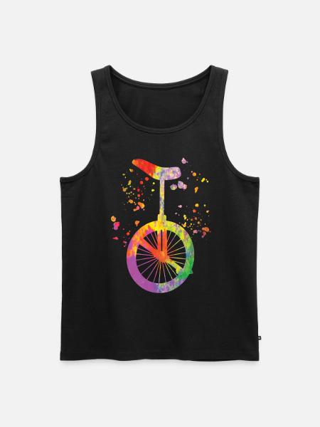 Unicyclist unicycle unicycle - Men's Premium Organic Tank Top - black