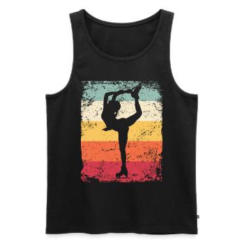 Figure Skating Figure Skating Ice Skating - Men's Premium Organic Tank Top - black - Front - Michal (187cm)