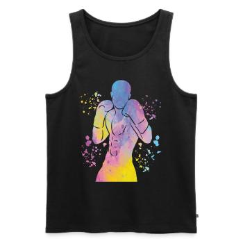Boxen Kämpfer Kinder Boxen Match Boxer - Männer Premium Bio Tank Top - Schwarz - Vorne - Michal (187cm)