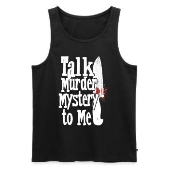 Murder Mystery Dinner joue la victime - Débardeur bio Premium Homme - noir - Devant - AI Model Male 178 light (178cm)